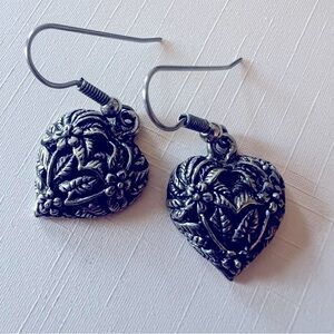 Silver Heart earrings
